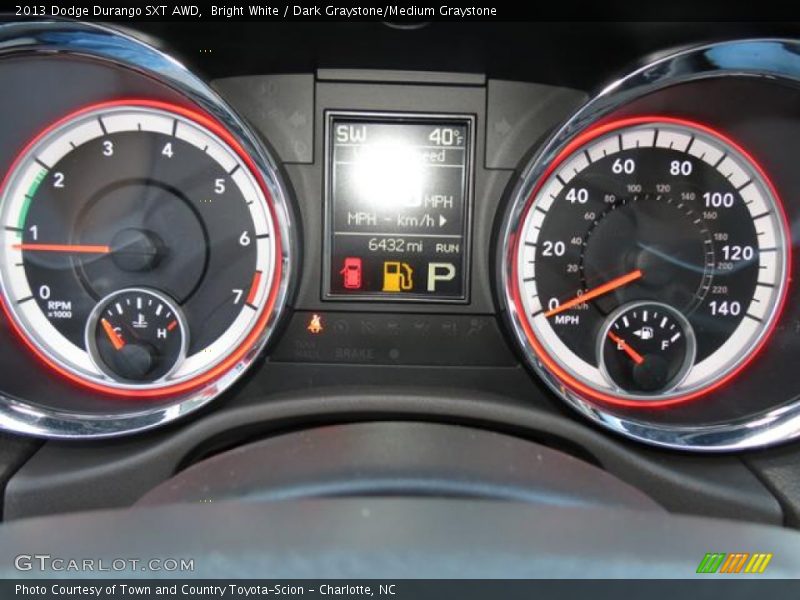 Bright White / Dark Graystone/Medium Graystone 2013 Dodge Durango SXT AWD