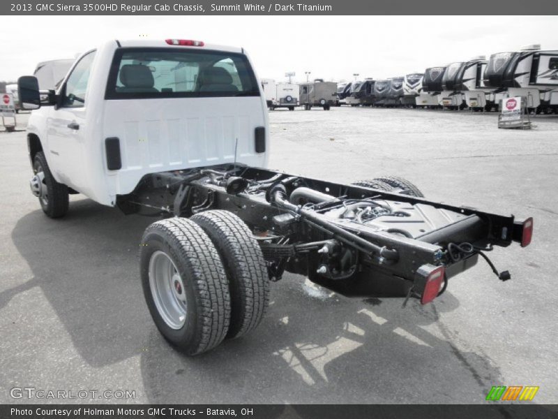 Summit White / Dark Titanium 2013 GMC Sierra 3500HD Regular Cab Chassis