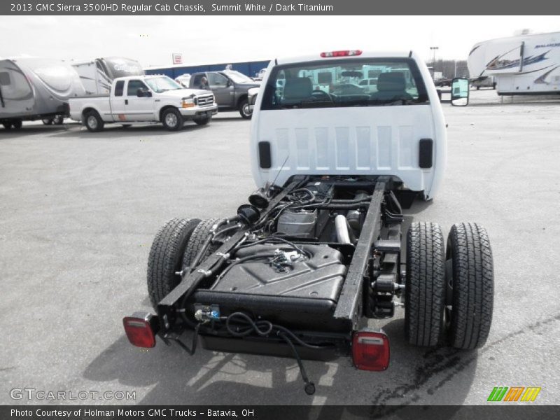 Summit White / Dark Titanium 2013 GMC Sierra 3500HD Regular Cab Chassis