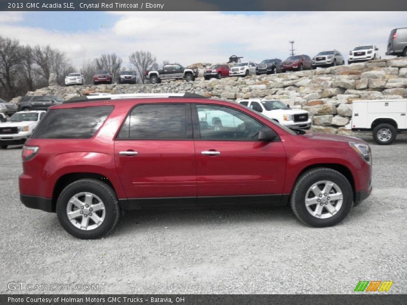 Crystal Red Tintcoat / Ebony 2013 GMC Acadia SLE