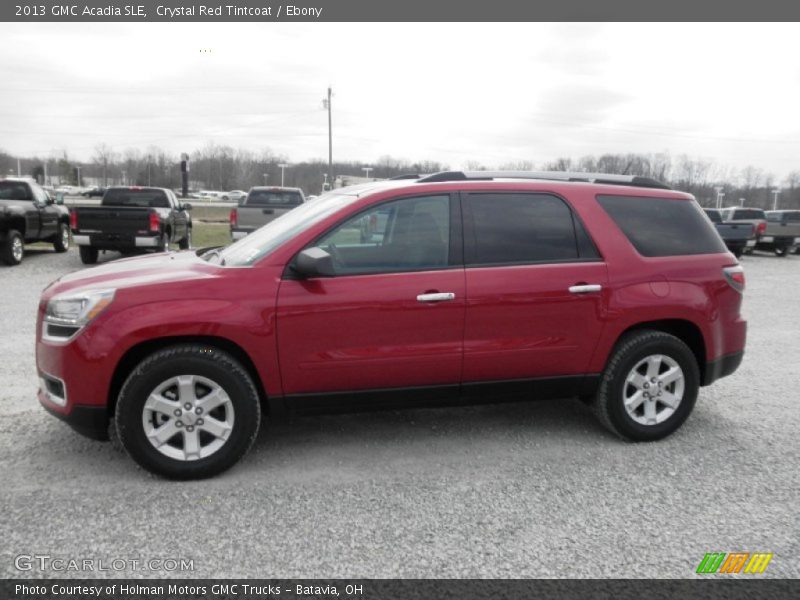 Crystal Red Tintcoat / Ebony 2013 GMC Acadia SLE
