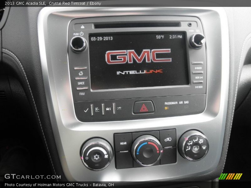 Crystal Red Tintcoat / Ebony 2013 GMC Acadia SLE