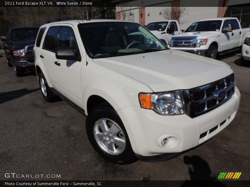 White Suede / Stone 2011 Ford Escape XLT V6