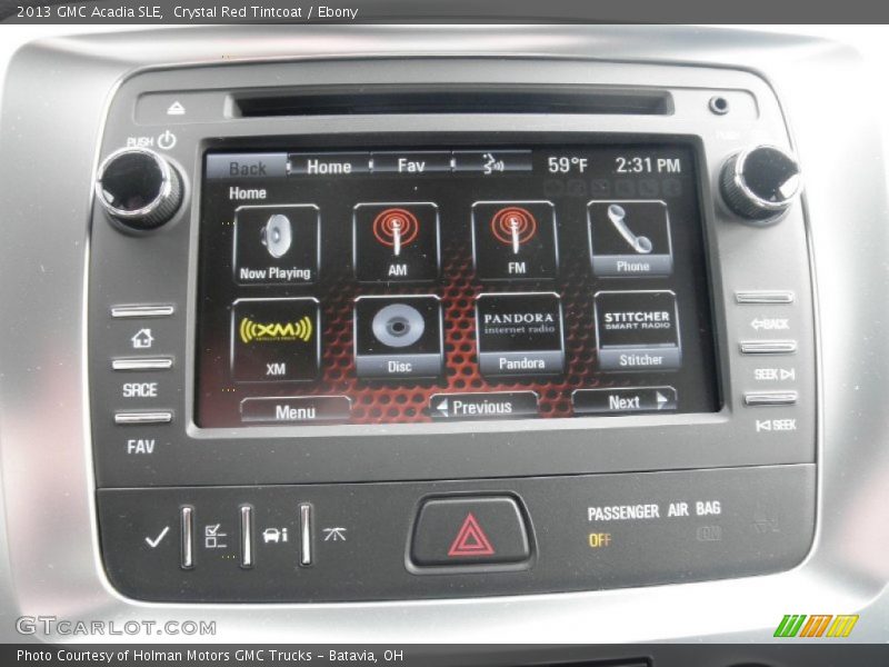 Crystal Red Tintcoat / Ebony 2013 GMC Acadia SLE