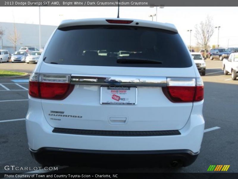 Bright White / Dark Graystone/Medium Graystone 2013 Dodge Durango SXT AWD