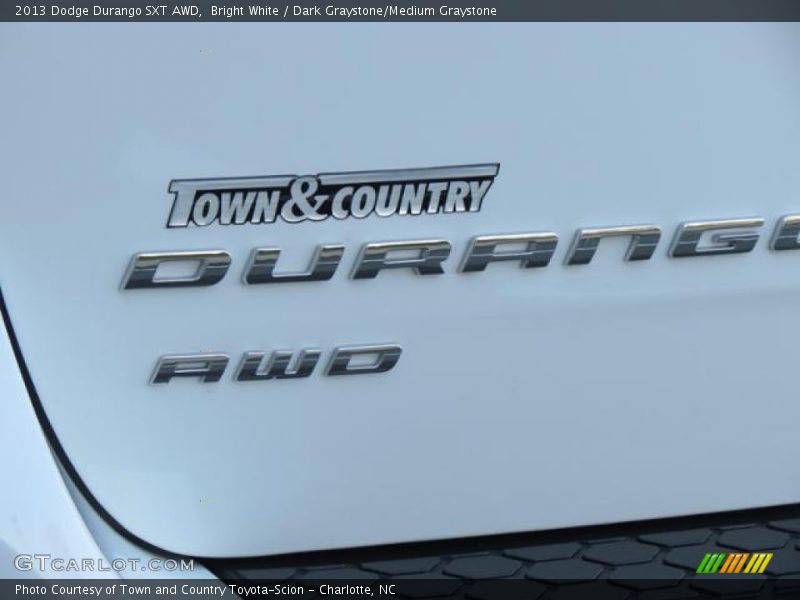 Bright White / Dark Graystone/Medium Graystone 2013 Dodge Durango SXT AWD