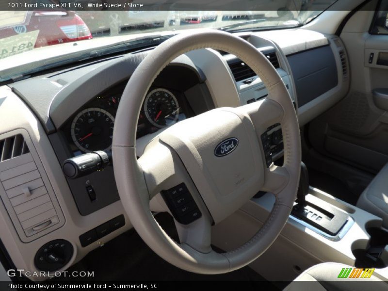 White Suede / Stone 2011 Ford Escape XLT V6