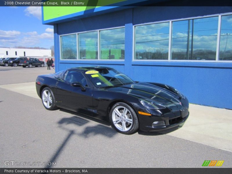 Black / Ebony 2008 Chevrolet Corvette Coupe