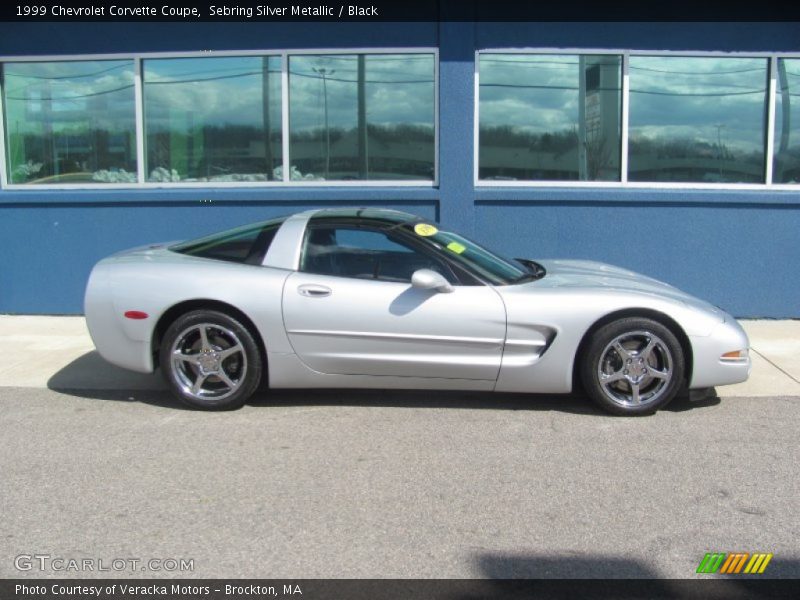 Sebring Silver Metallic / Black 1999 Chevrolet Corvette Coupe