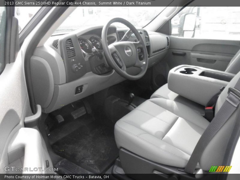 Summit White / Dark Titanium 2013 GMC Sierra 2500HD Regular Cab 4x4 Chassis