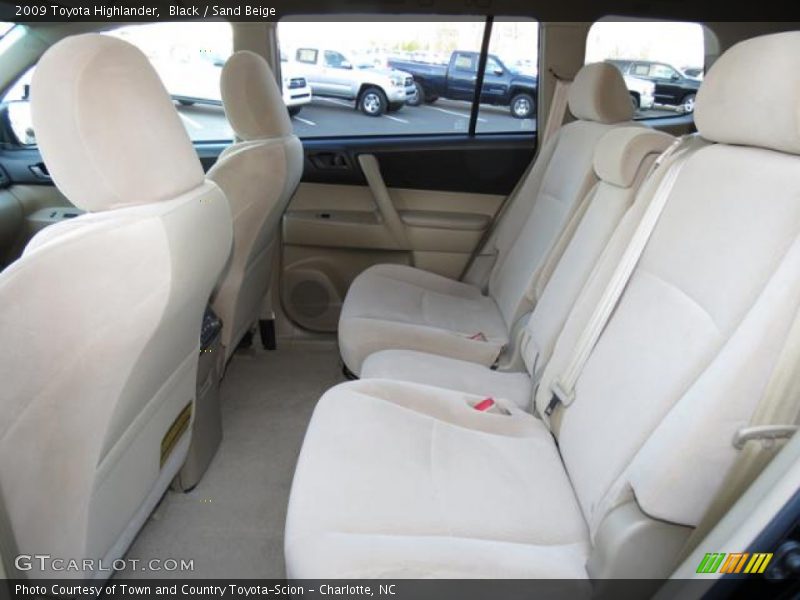 Black / Sand Beige 2009 Toyota Highlander