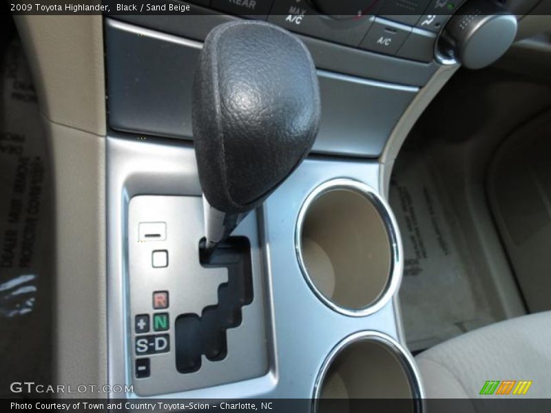 Black / Sand Beige 2009 Toyota Highlander