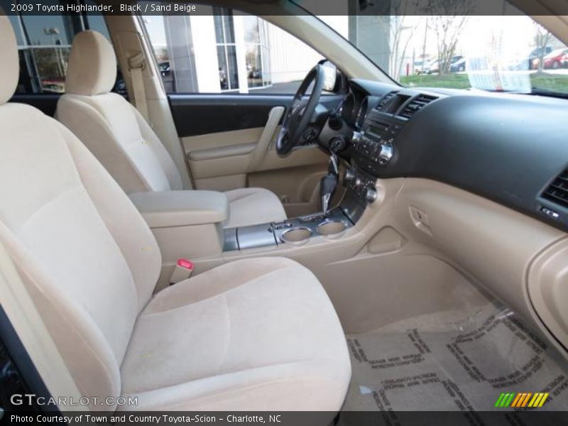 Black / Sand Beige 2009 Toyota Highlander