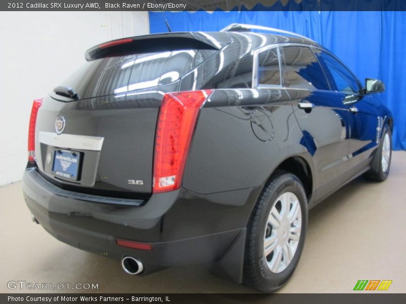 Black Raven / Ebony/Ebony 2012 Cadillac SRX Luxury AWD