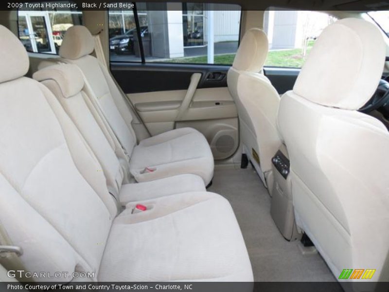 Black / Sand Beige 2009 Toyota Highlander