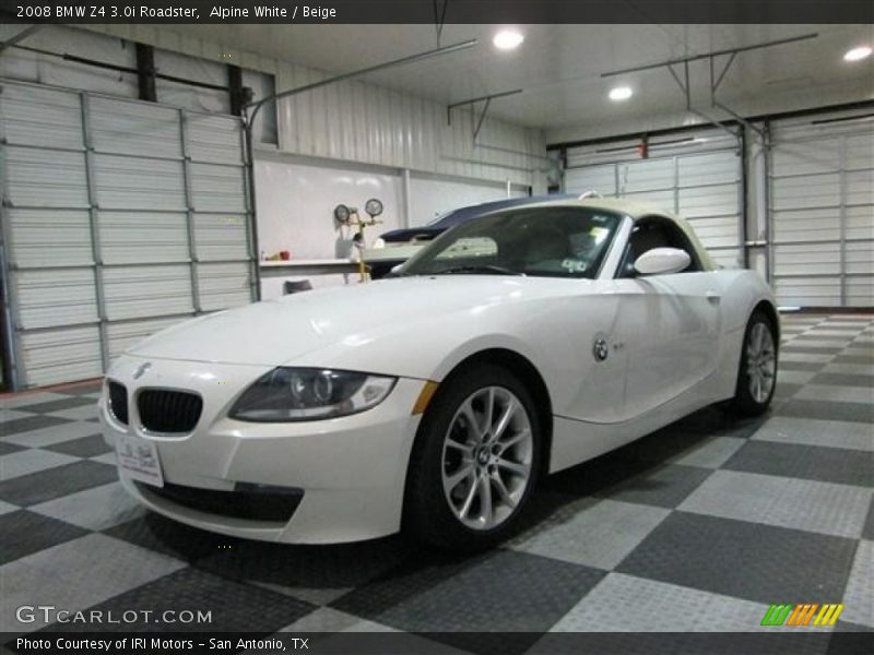 Alpine White / Beige 2008 BMW Z4 3.0i Roadster
