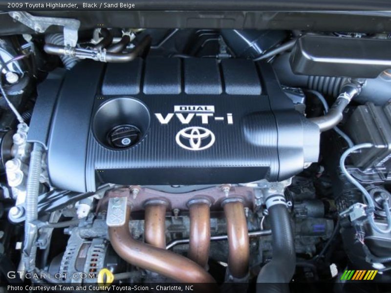 Black / Sand Beige 2009 Toyota Highlander