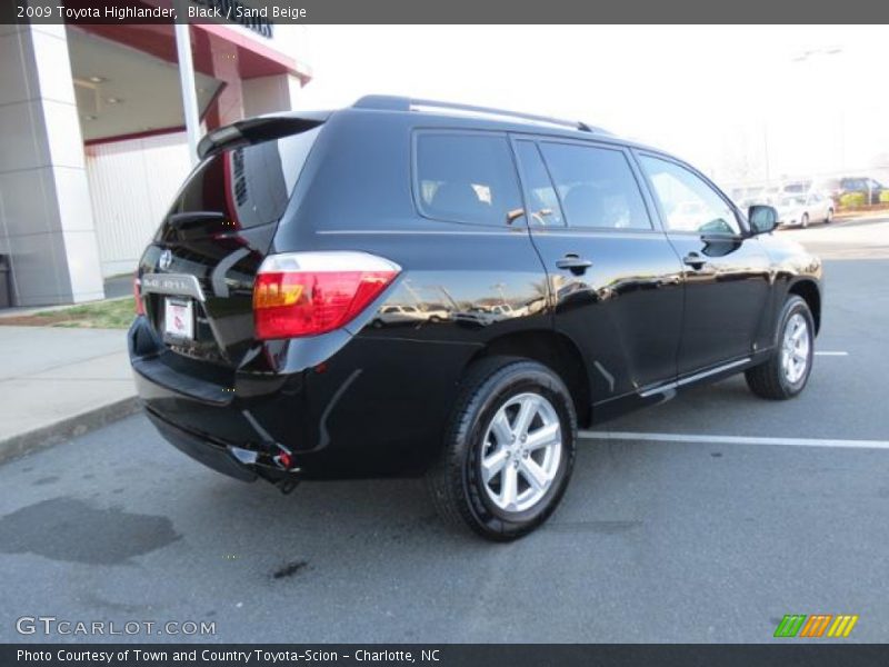 Black / Sand Beige 2009 Toyota Highlander