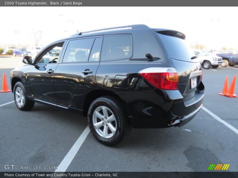 Black / Sand Beige 2009 Toyota Highlander