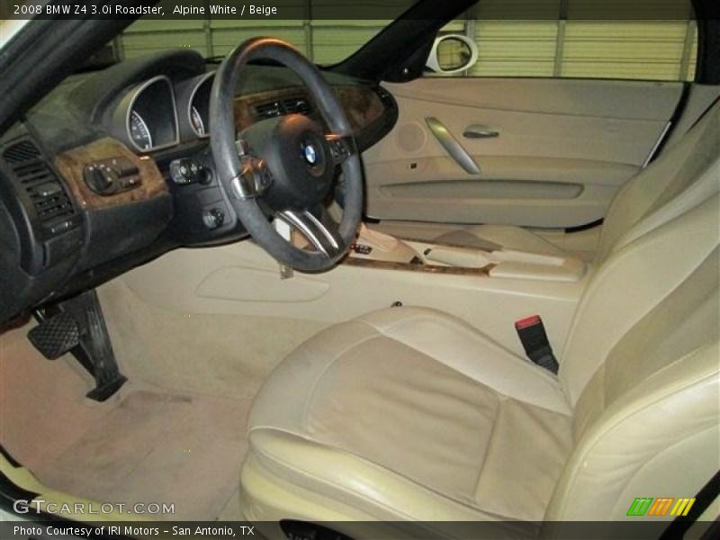 Alpine White / Beige 2008 BMW Z4 3.0i Roadster