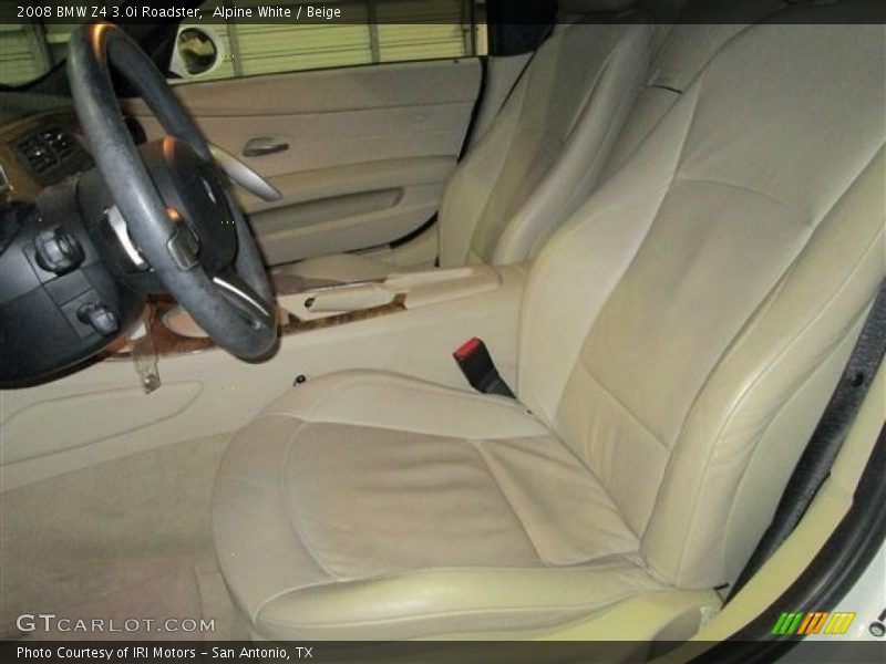 Alpine White / Beige 2008 BMW Z4 3.0i Roadster