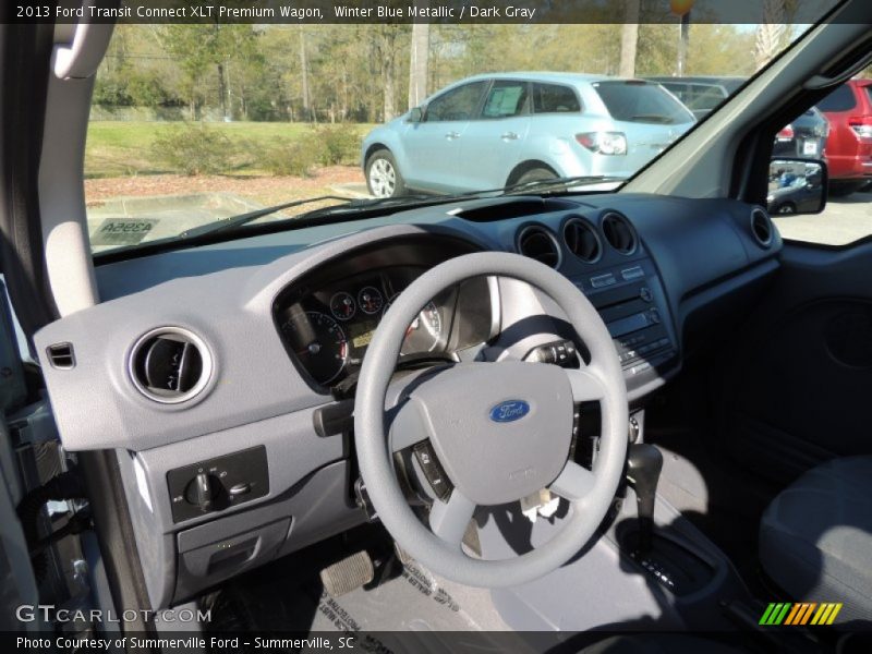 Winter Blue Metallic / Dark Gray 2013 Ford Transit Connect XLT Premium Wagon