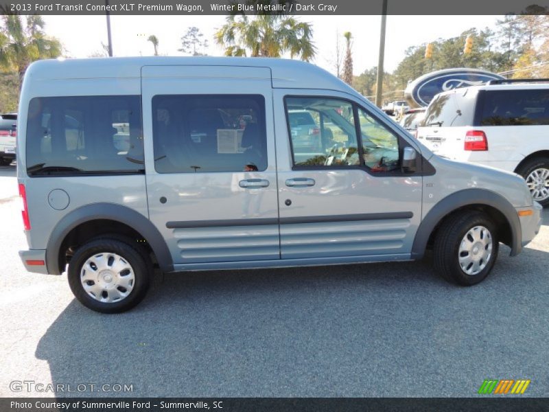 Winter Blue Metallic / Dark Gray 2013 Ford Transit Connect XLT Premium Wagon