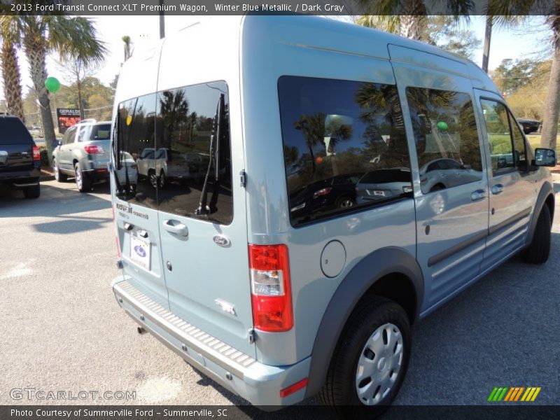 Winter Blue Metallic / Dark Gray 2013 Ford Transit Connect XLT Premium Wagon