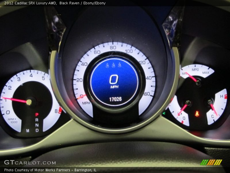 Black Raven / Ebony/Ebony 2012 Cadillac SRX Luxury AWD