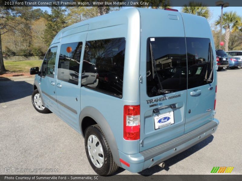 Winter Blue Metallic / Dark Gray 2013 Ford Transit Connect XLT Premium Wagon