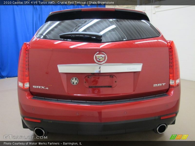 Crystal Red Tintcoat / Shale/Brownstone 2010 Cadillac SRX 4 V6 Turbo AWD