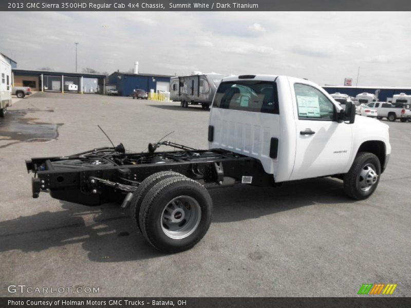  2013 Sierra 3500HD Regular Cab 4x4 Chassis Summit White