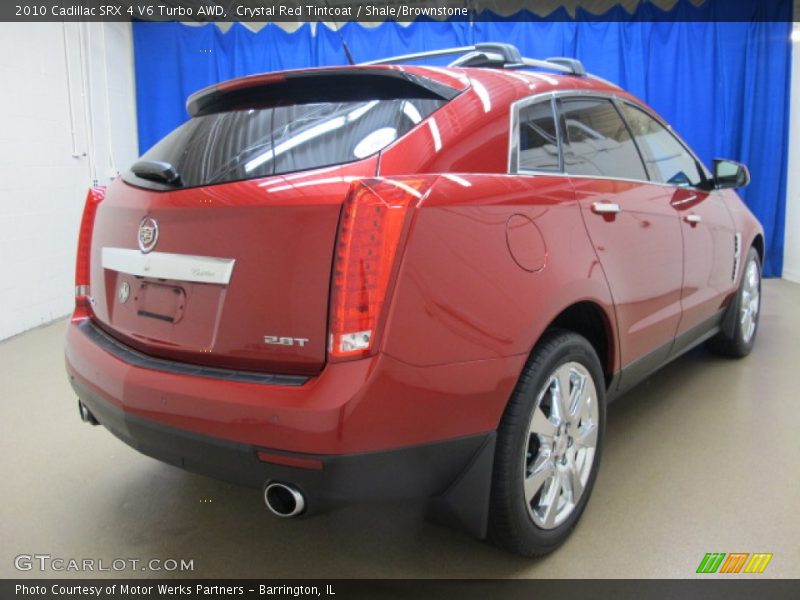 Crystal Red Tintcoat / Shale/Brownstone 2010 Cadillac SRX 4 V6 Turbo AWD