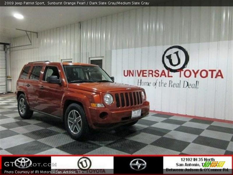 Sunburst Orange Pearl / Dark Slate Gray/Medium Slate Gray 2009 Jeep Patriot Sport