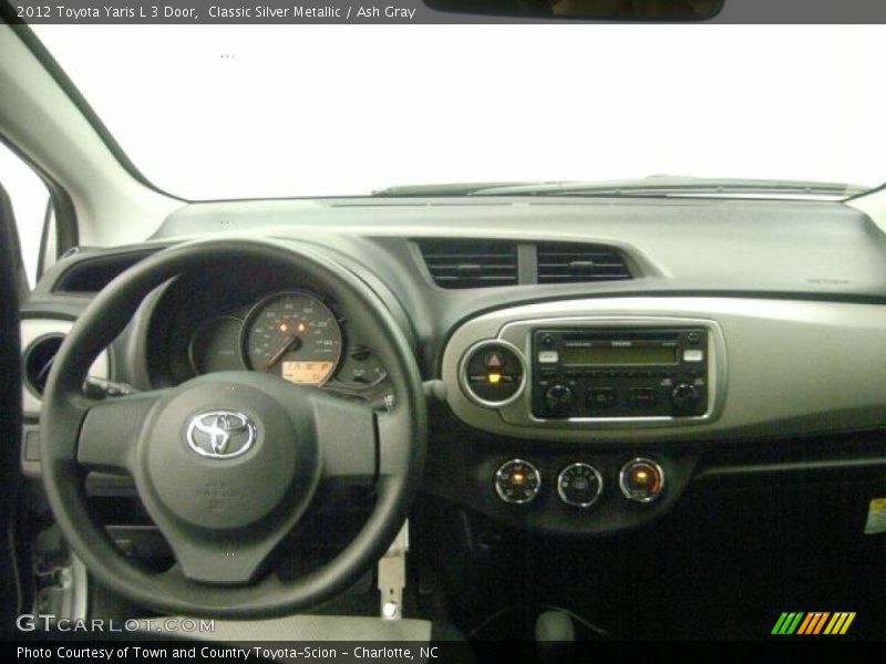 Classic Silver Metallic / Ash Gray 2012 Toyota Yaris L 3 Door