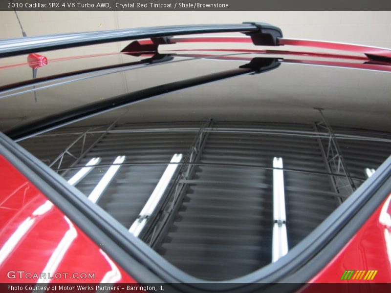 Crystal Red Tintcoat / Shale/Brownstone 2010 Cadillac SRX 4 V6 Turbo AWD