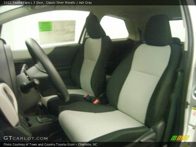 Classic Silver Metallic / Ash Gray 2012 Toyota Yaris L 3 Door
