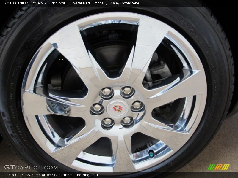 Crystal Red Tintcoat / Shale/Brownstone 2010 Cadillac SRX 4 V6 Turbo AWD