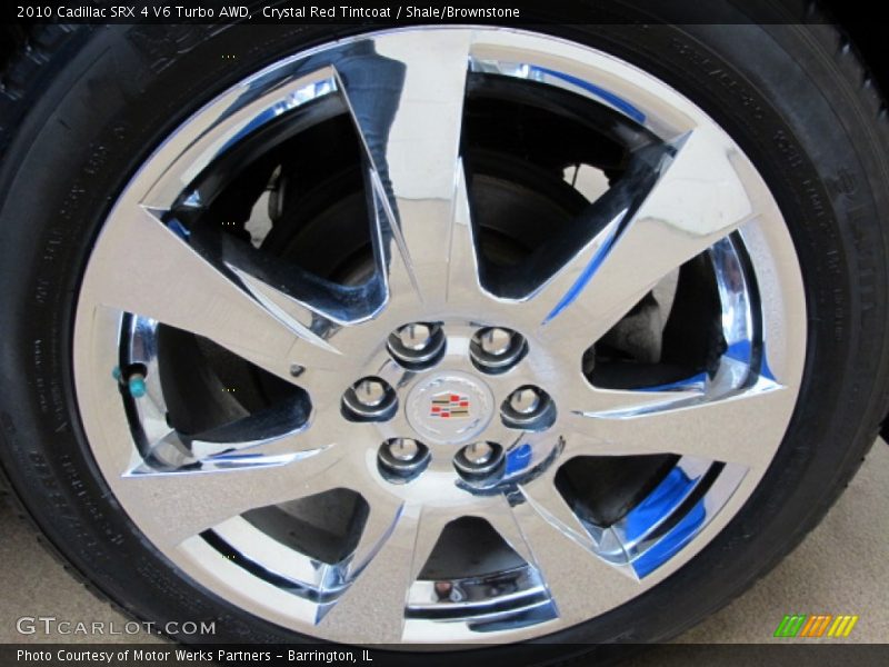 Crystal Red Tintcoat / Shale/Brownstone 2010 Cadillac SRX 4 V6 Turbo AWD