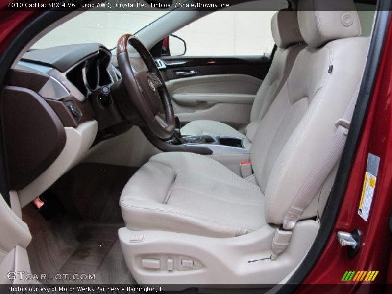Crystal Red Tintcoat / Shale/Brownstone 2010 Cadillac SRX 4 V6 Turbo AWD