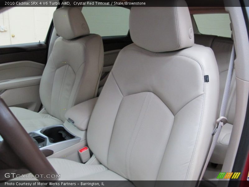 Crystal Red Tintcoat / Shale/Brownstone 2010 Cadillac SRX 4 V6 Turbo AWD