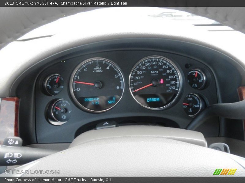Champagne Silver Metallic / Light Tan 2013 GMC Yukon XL SLT 4x4