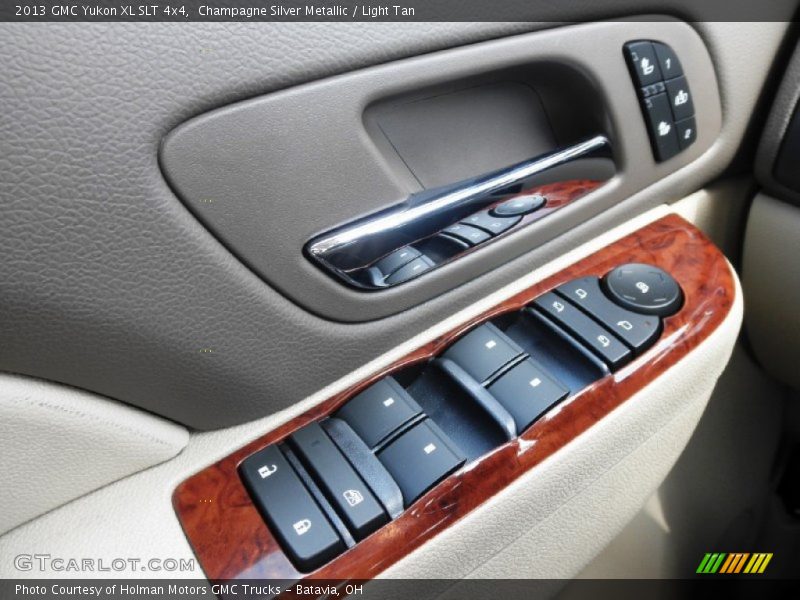 Champagne Silver Metallic / Light Tan 2013 GMC Yukon XL SLT 4x4