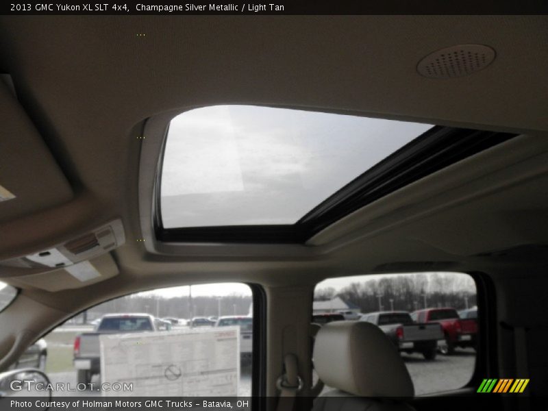 Champagne Silver Metallic / Light Tan 2013 GMC Yukon XL SLT 4x4