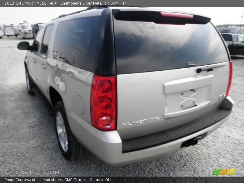 Champagne Silver Metallic / Light Tan 2013 GMC Yukon XL SLT 4x4