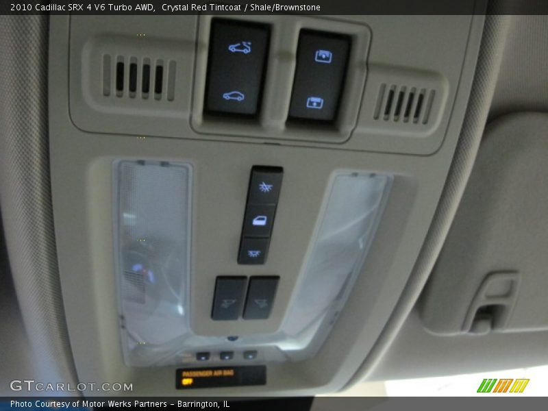 Crystal Red Tintcoat / Shale/Brownstone 2010 Cadillac SRX 4 V6 Turbo AWD