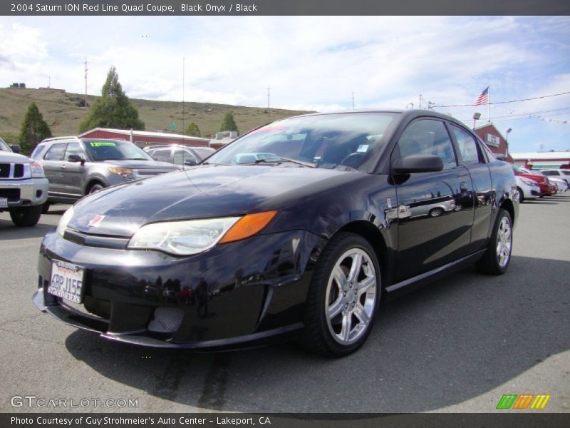Black Onyx / Black 2004 Saturn ION Red Line Quad Coupe