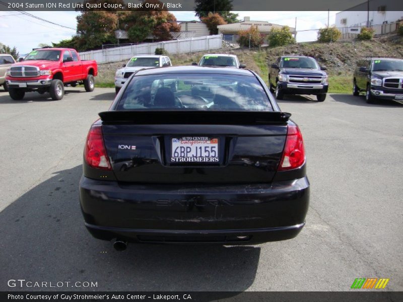 Black Onyx / Black 2004 Saturn ION Red Line Quad Coupe