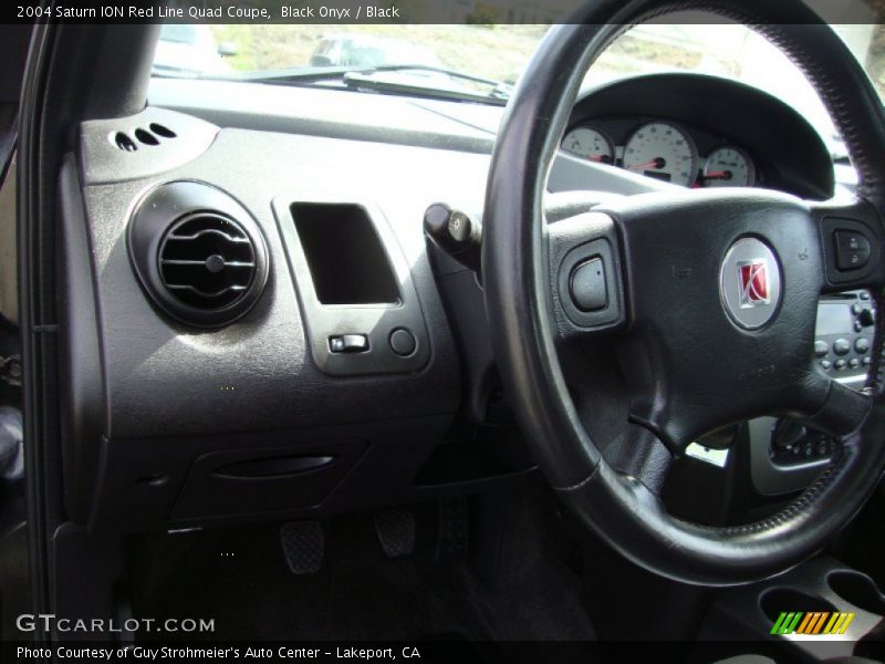 Black Onyx / Black 2004 Saturn ION Red Line Quad Coupe