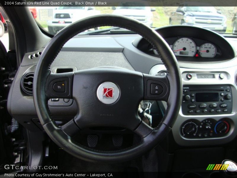 Black Onyx / Black 2004 Saturn ION Red Line Quad Coupe